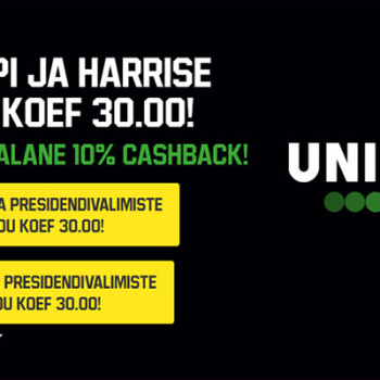 USA presidendivalimiste superkoefitisent Unibetis