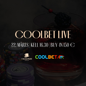 Homsel Coolbet Livel loosis €555 Coolbet Open pilet